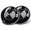 BMW logo, BMW emblem, BMW emblem replacement,BMW black carbon fibre hood emblem