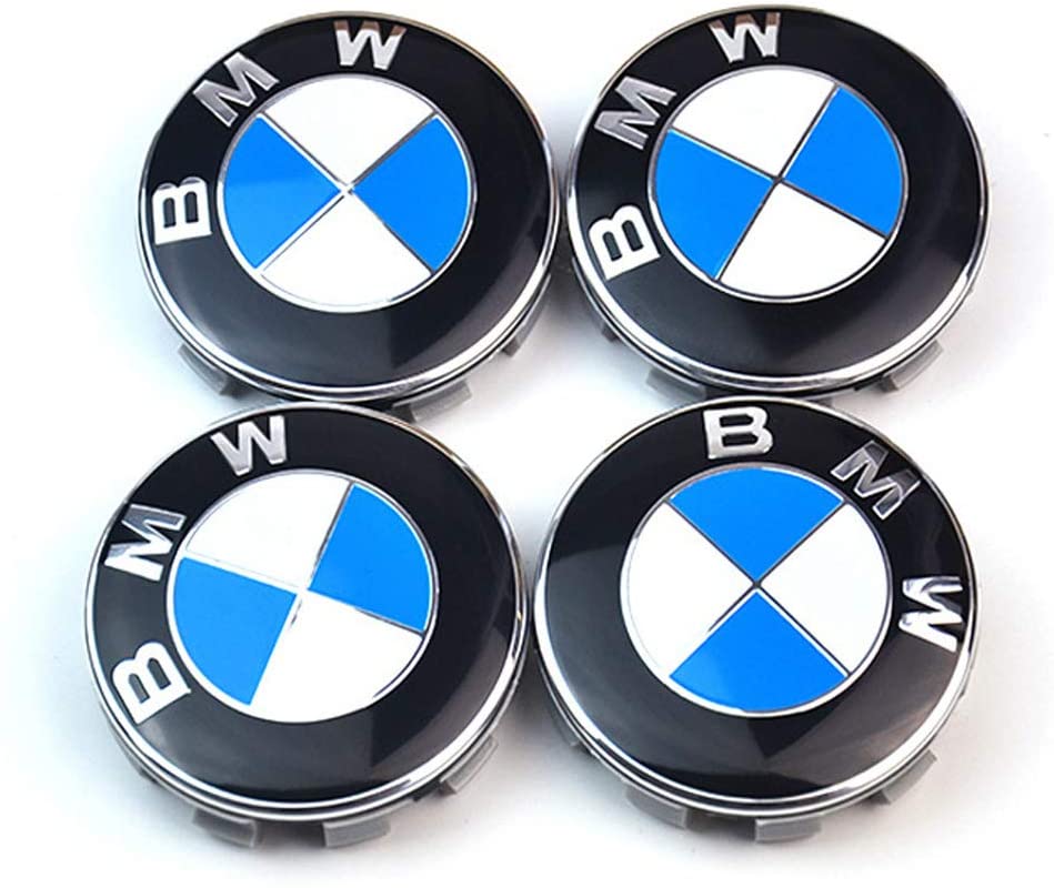 4x CARBON BLACK WHEEL CENTRE CAPS 68mm UNIVERSAL BMW MV1 MV2 E46 E36 E90 E34 UK 