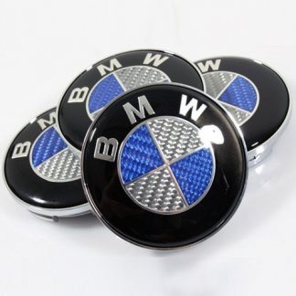 Applicable to BMW All Models Wheel Center Caps Emblem Black Nobrand Set of 4 Pieces 68mm Center Wheel Hub Caps for BMW 