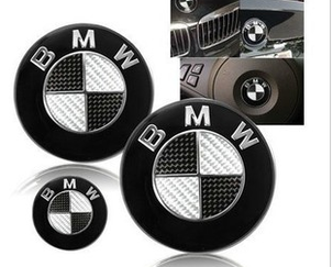 BMW logo, BMW emblem, BMW emblem replacement,BMW black carbon fibre hood emblem,BMW black carbon fibre trunk emblem,BMW blue carbon fibre steering wheel emblem