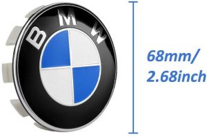 BMW blue wheel center cap, BMW blue hubcap