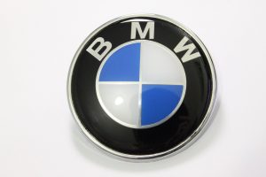 BMW blue hood emblem