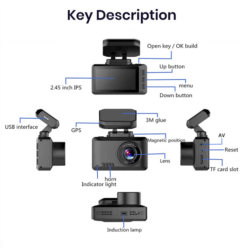 4K Ultra HD 2.4 inch WiFi 30FPS dash cam – Vehicle Parts Shop